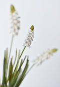 12.5" Faux White Muscari Bush Grape Hyacinth