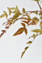 40" Faux Nandina Fall Foliage - Green/Burgundy