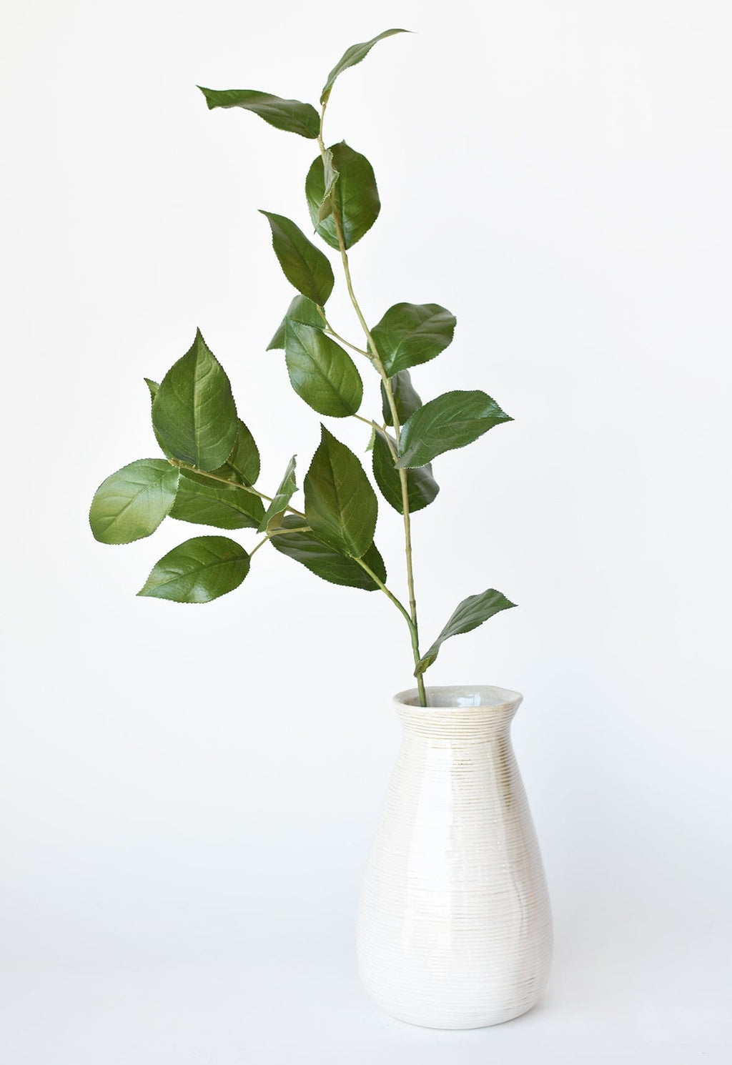 36" Faux Lemon Leaf Branch Stem