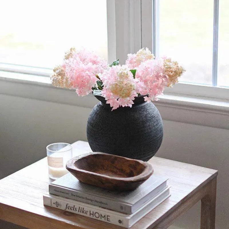 Faux Pink Hydrangea Stem Faux Flowers