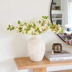 Faux White Blossom Stem Faux Flowers