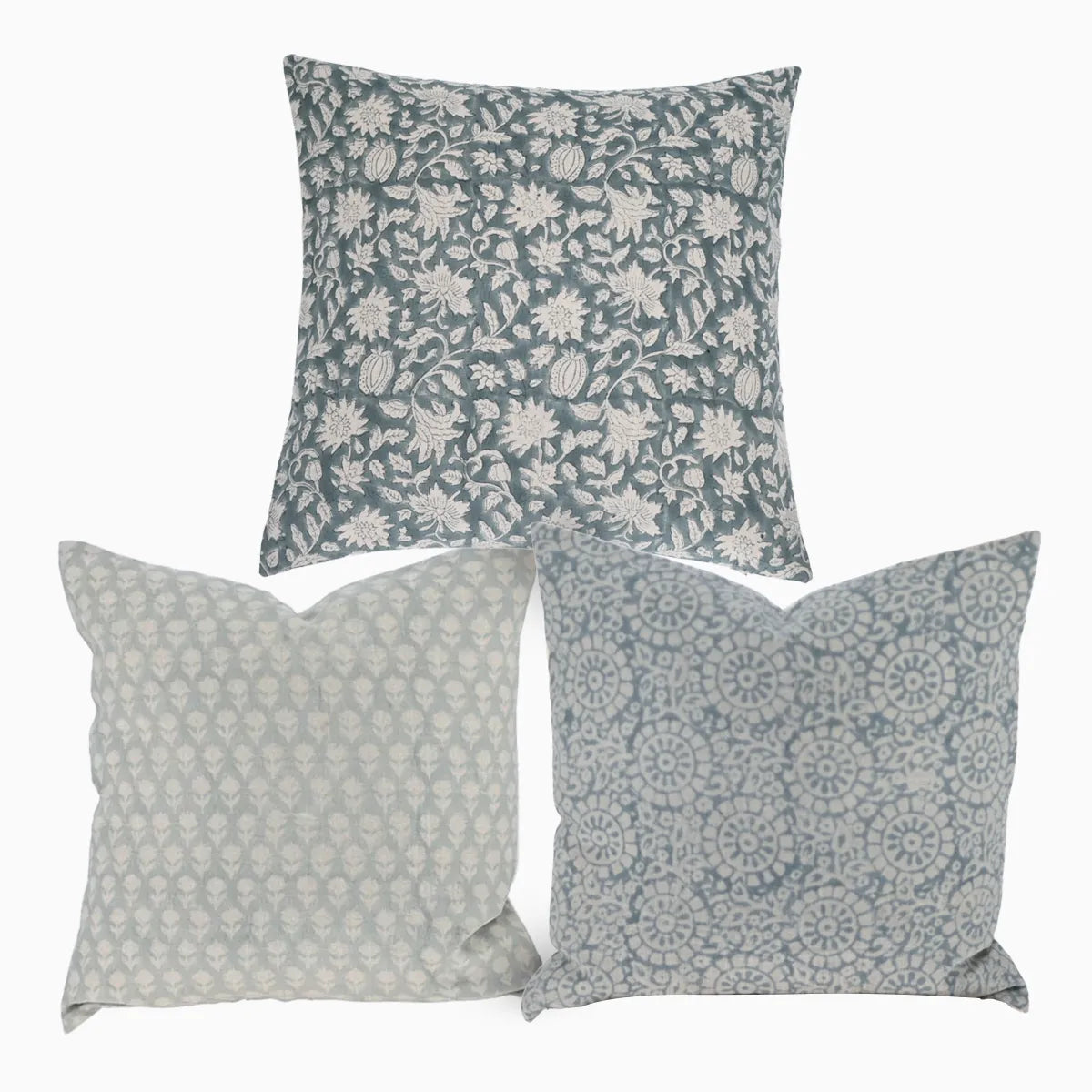 Aqua Form Pillow Cover (Set 3) Bundle