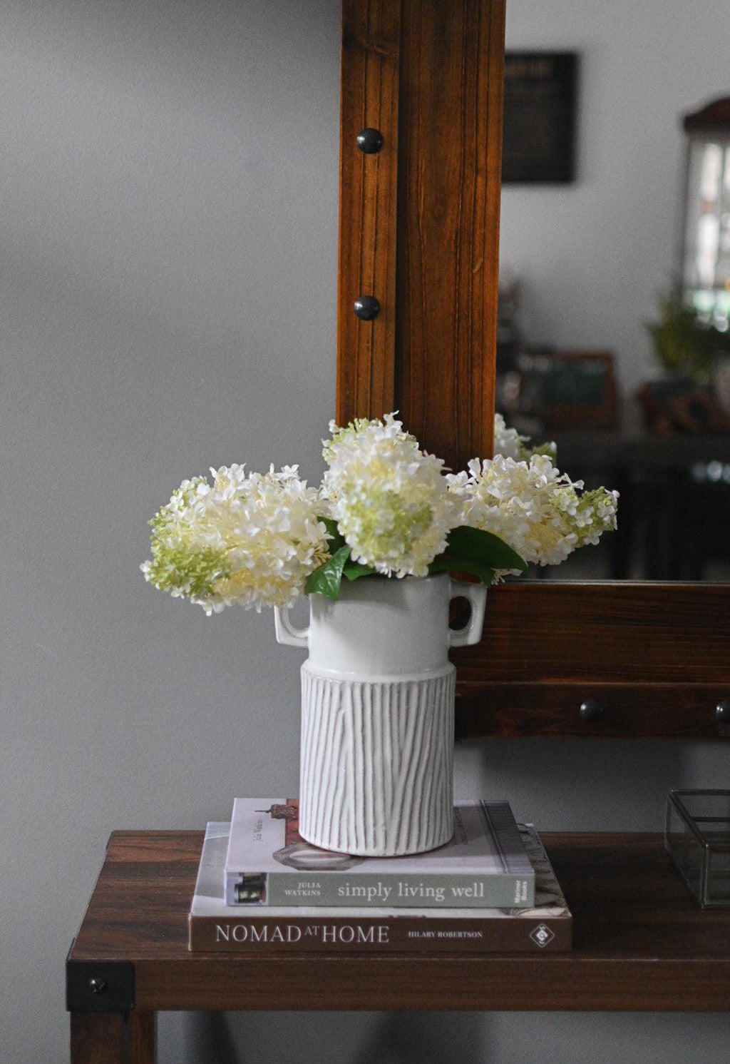 Glazed Striped Vase Vase & Pots