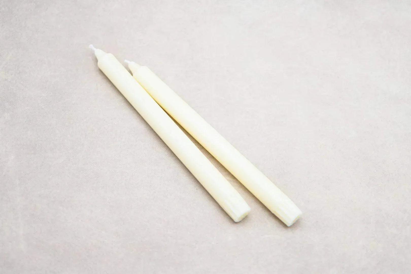 Unscented Taper Candles, Set of 12 Candles