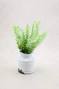 Faux Plant in Stoneware Pot Vase & Pots