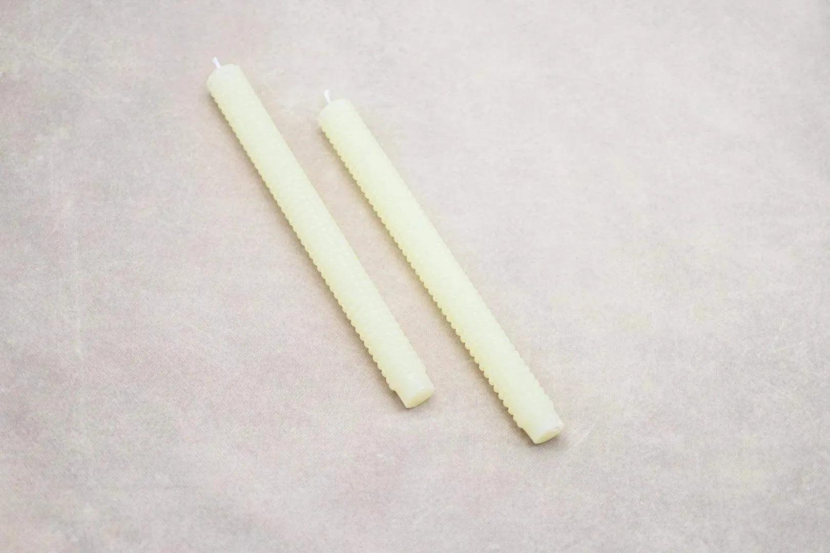 Unscented Hobnail Tapers, Set of 2 Candles