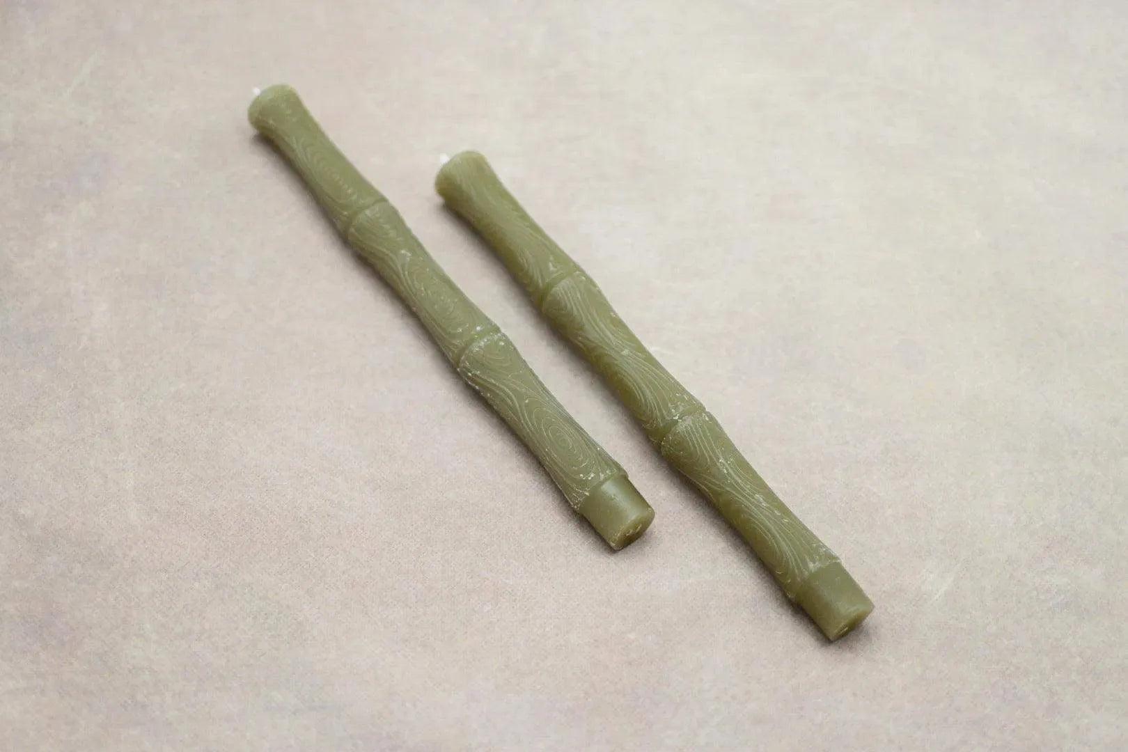 Unscented Sculpted Tapers, Set of 2 Two Home Decor