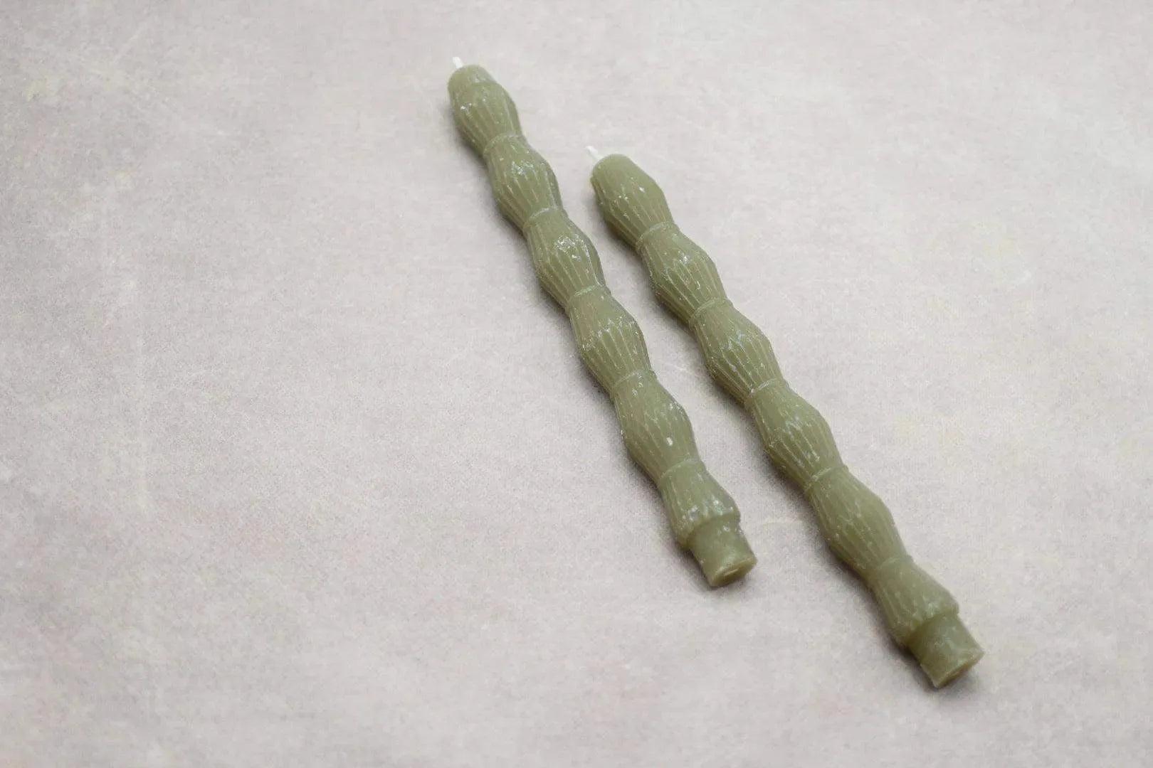 Unscented Sculpted Tapers, Set of 2 Three Home Decor