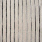 Striped Linen White & Black Fabric