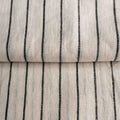 Striped Linen White & Black Fabric
