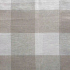 Hazel White & Light Beige Linen Fabric