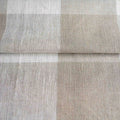 Hazel White & Light Beige Linen Fabric