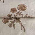 Garden Archive Natural & Sage Green Linen Fabric