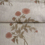 Garden Archive Natural & Blush Pink Linen Fabric