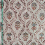 Orchard House Natural & Blush Pink Linen Fabric