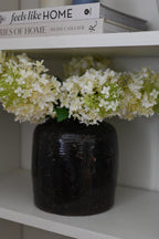 Faux White and Green Hydrangea Stem Faux Flowers