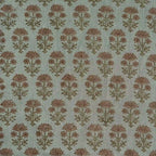 Blooming Petals Natural & Blush Pink Linen Fabric
