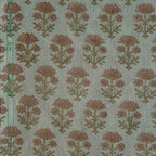 Blooming Petals Natural & Blush Pink Linen Fabric