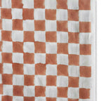 Mil House White & Rust Cotton Voile Fabric