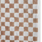 Mil House White & Salmon Pink Cotton Voile Fabric