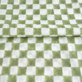 Mil House White & Sage Green Cotton Voile Fabric