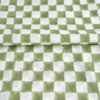 Mil House White & Sage Green Cotton Voile Fabric