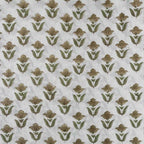 Garden Relic White & Light Beige Cotton Voile Fabric