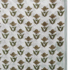 Garden Relic White & Light Beige Cotton Voile Fabric