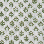 Oatfield White & Light Beige Cotton Voile Fabric