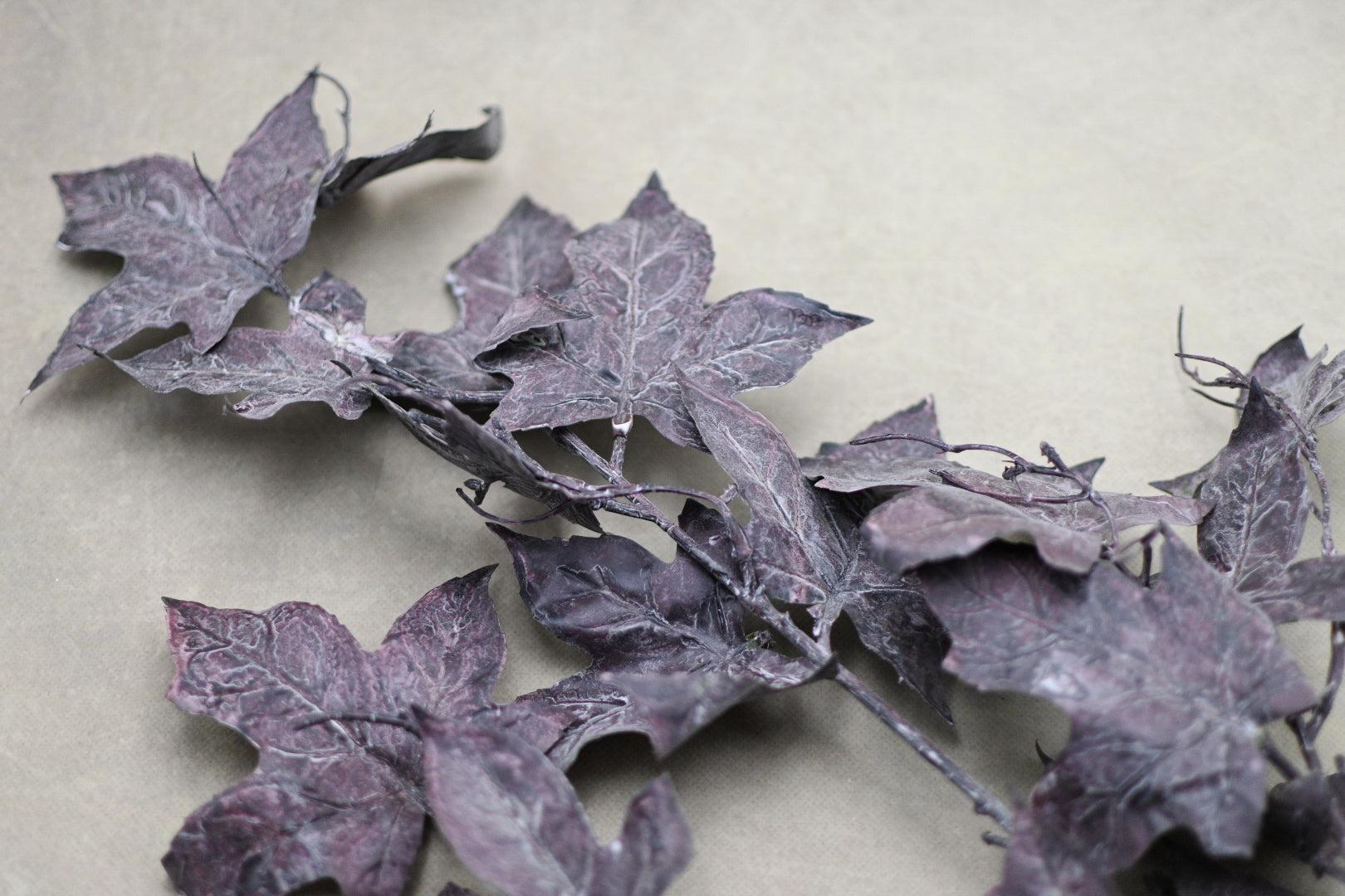 Faux Autumn Maple Leaf Stem Faux Flowers