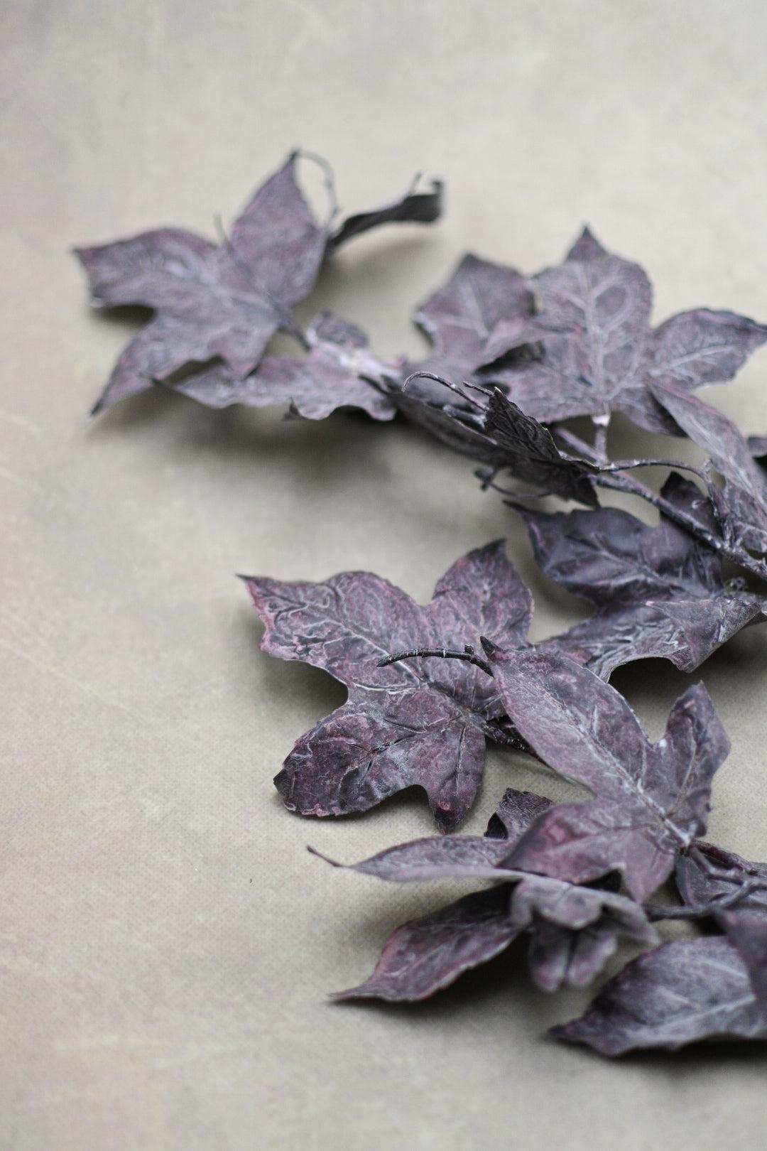 Faux Autumn Maple Leaf Stem Faux Flowers