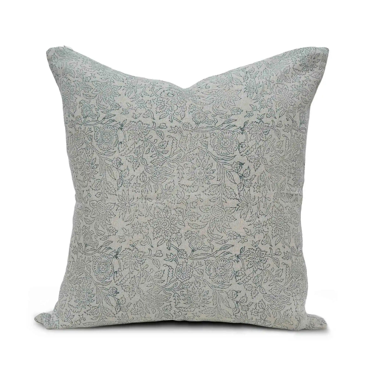 Ella Teal Blue Pillow Cover
