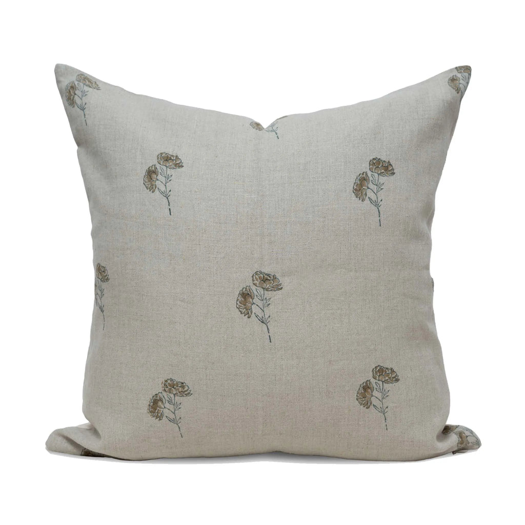 Daisy Trace Light Beige Pillow Cover
