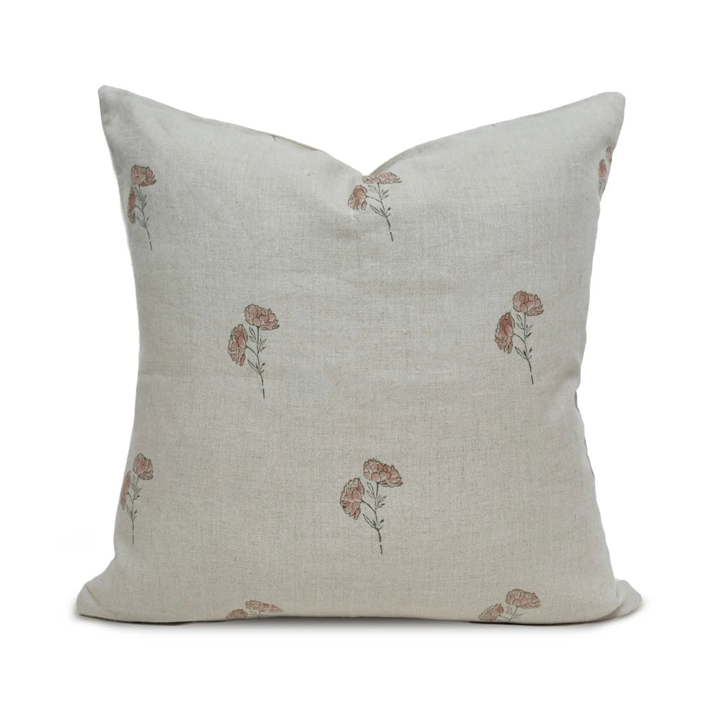 Daisy Trace Blush Pink Pillow Cover