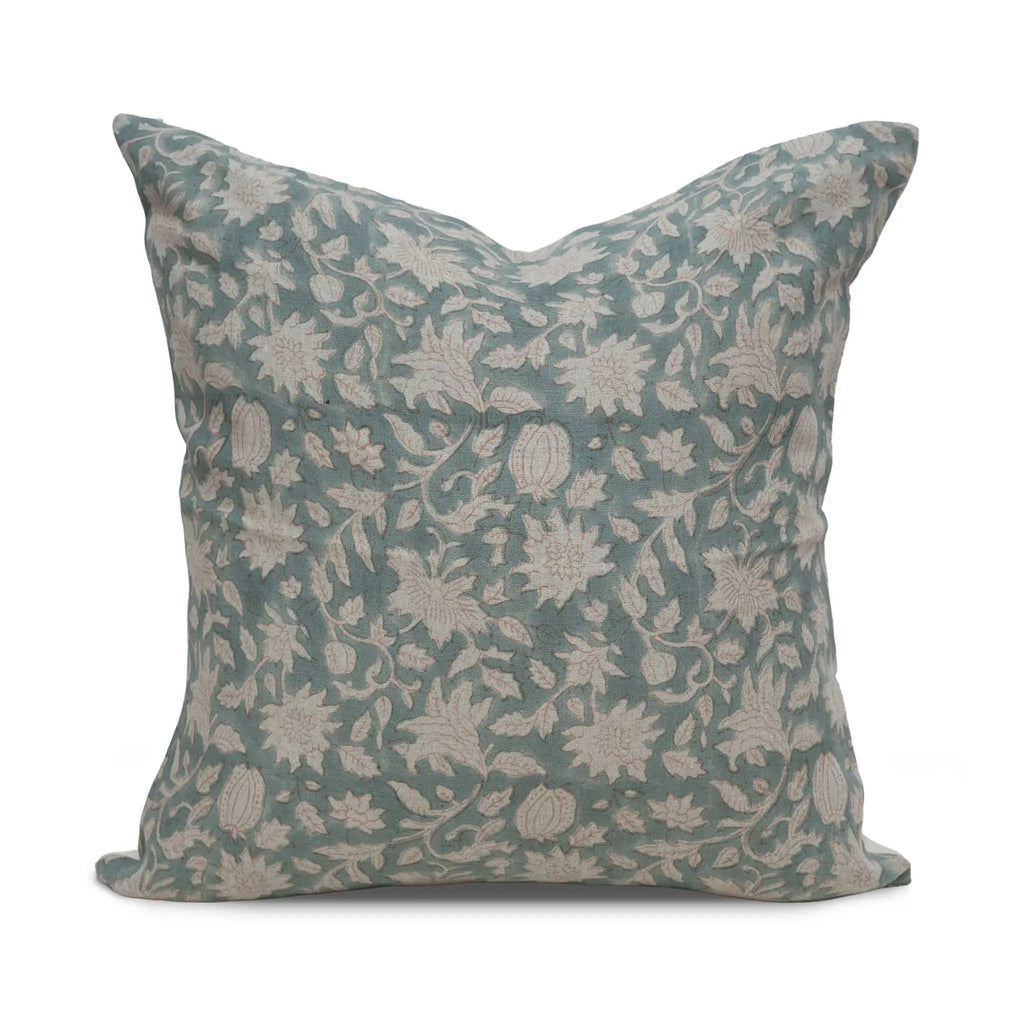 Florence Ice Blue Pillow Cover