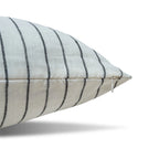 Striped Linen Black Pillow Cover