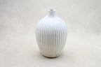White Striped Vase Vase & Pots