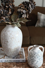 Heirloom Floral Handle Vase Vase & Pots