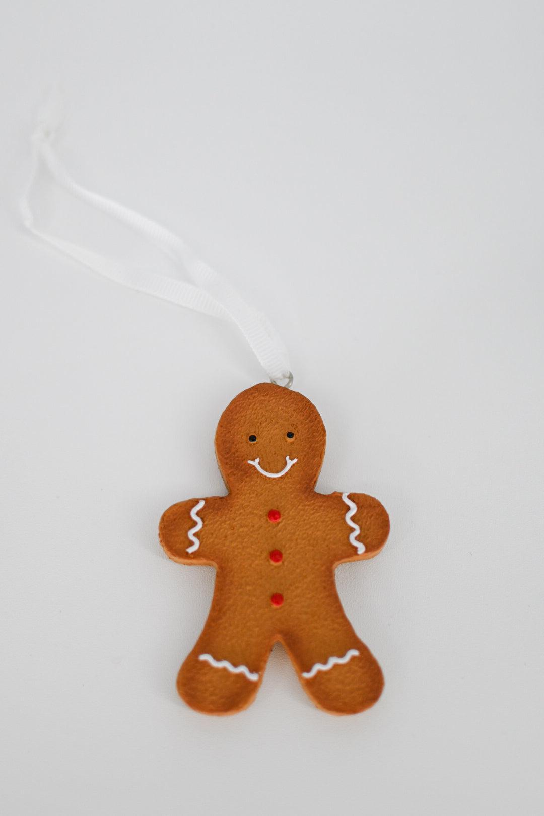 Gingerbread Man Cookie Ornament, Set of 2 Home Decor