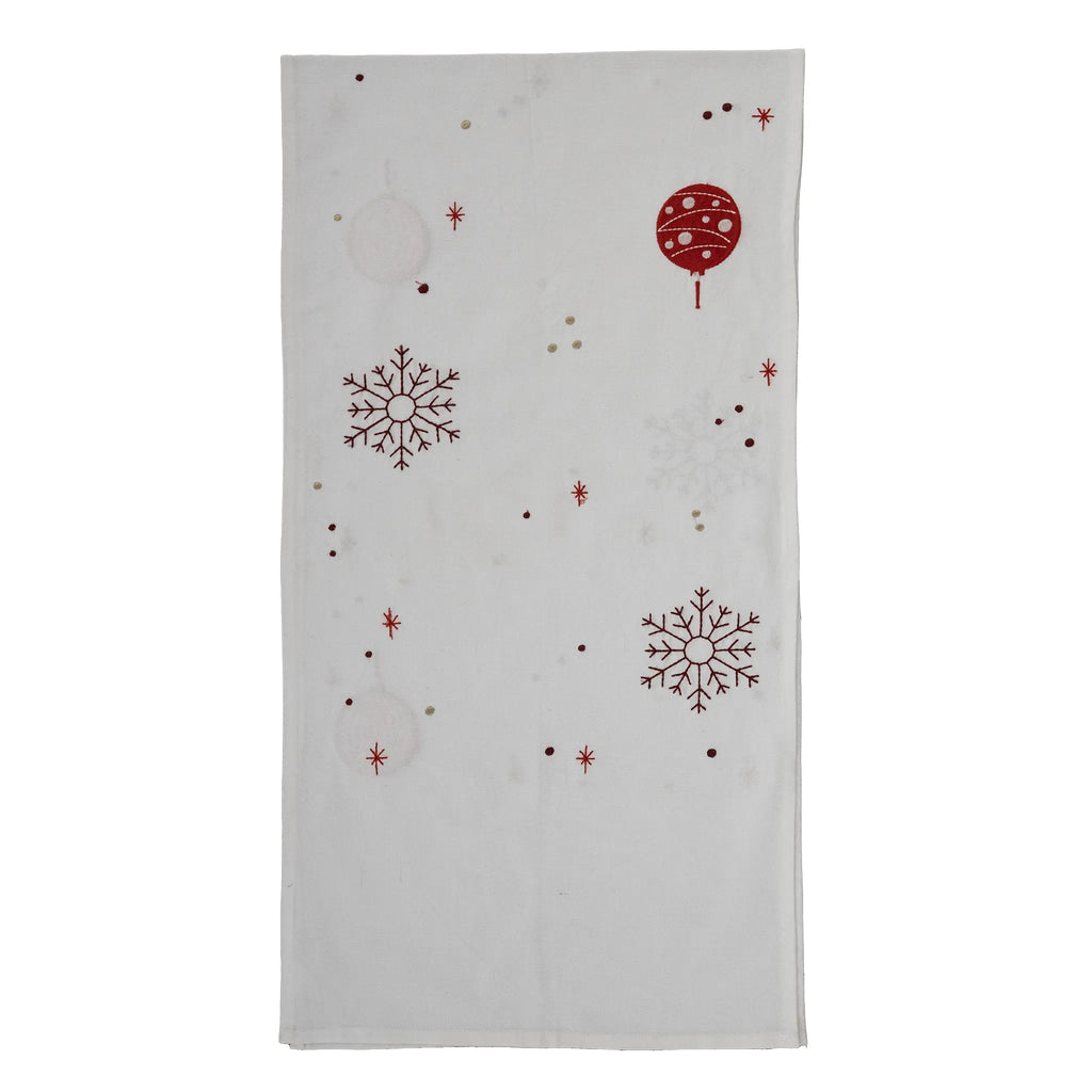 Frost Embroidered Table Runner