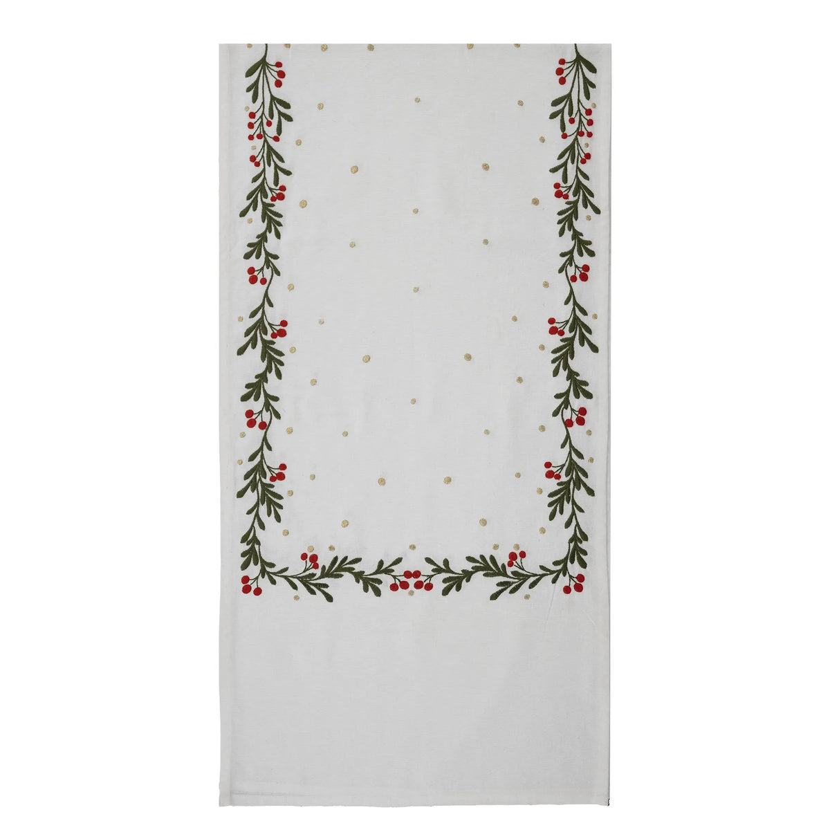 Garland Embroidered Table Runner