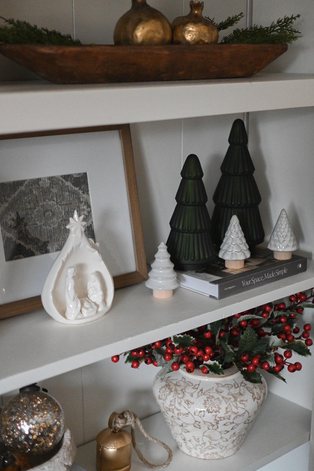 Ceramic Christmas Trees, Set of 3 Home Decor