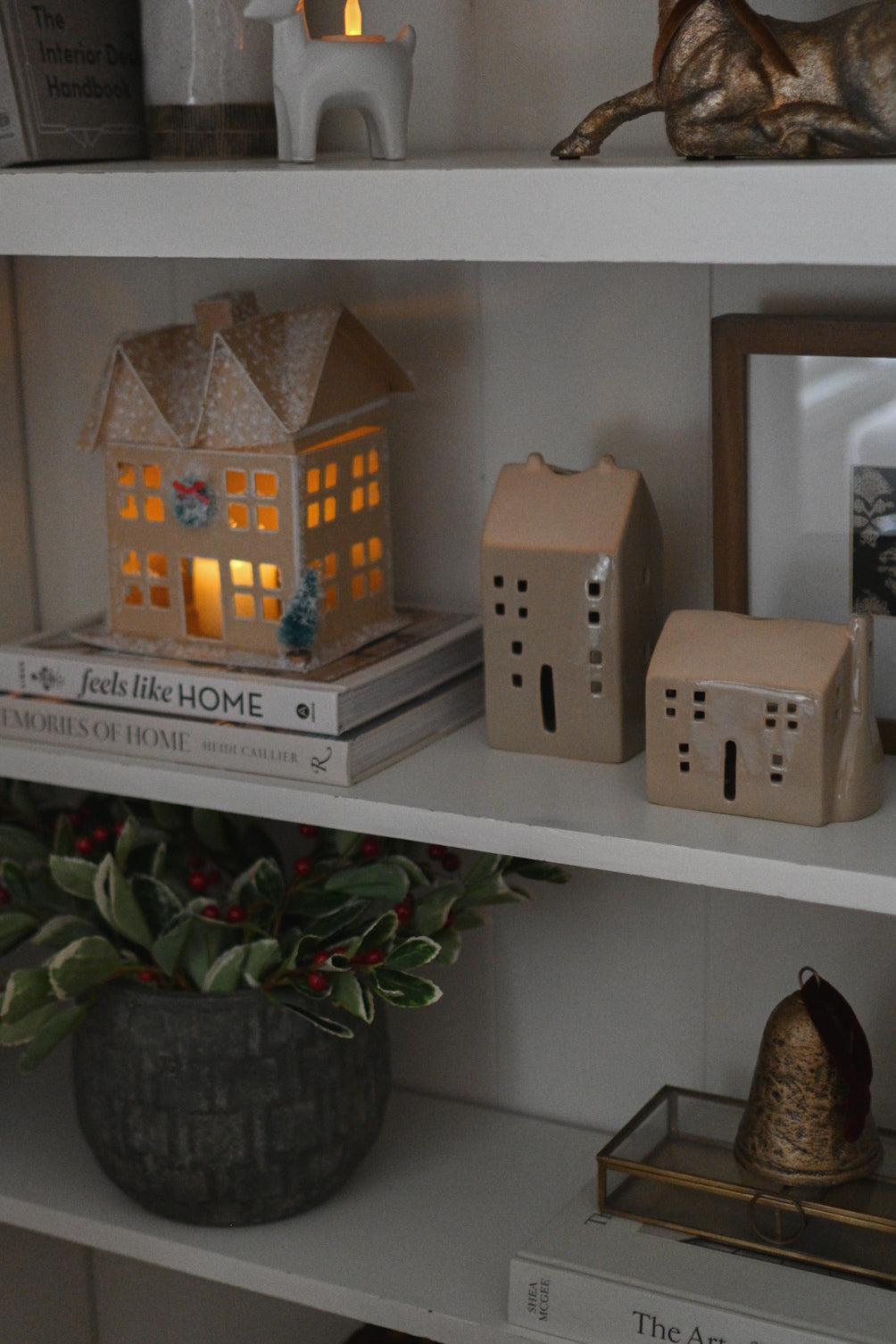 Neutral Ceramic House, 2 Styles Home Decor