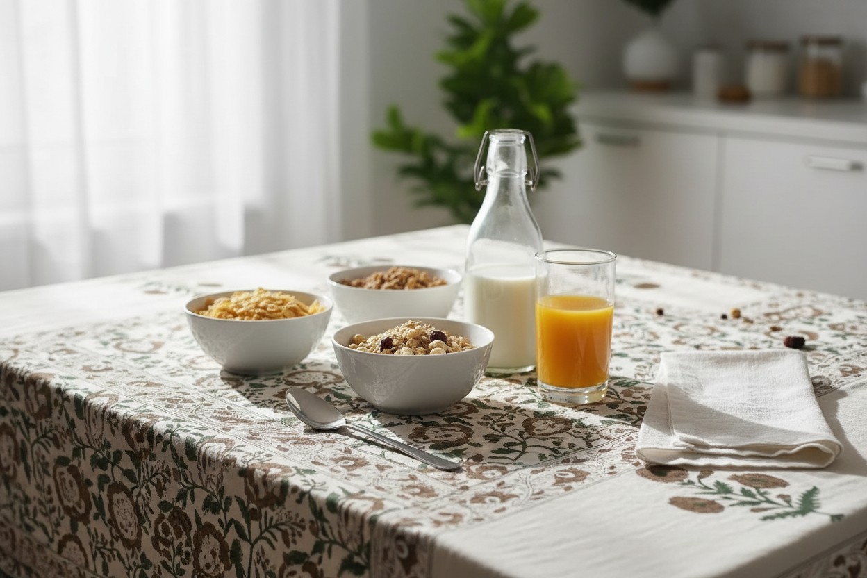 Clara Botanical Print Table Cloth