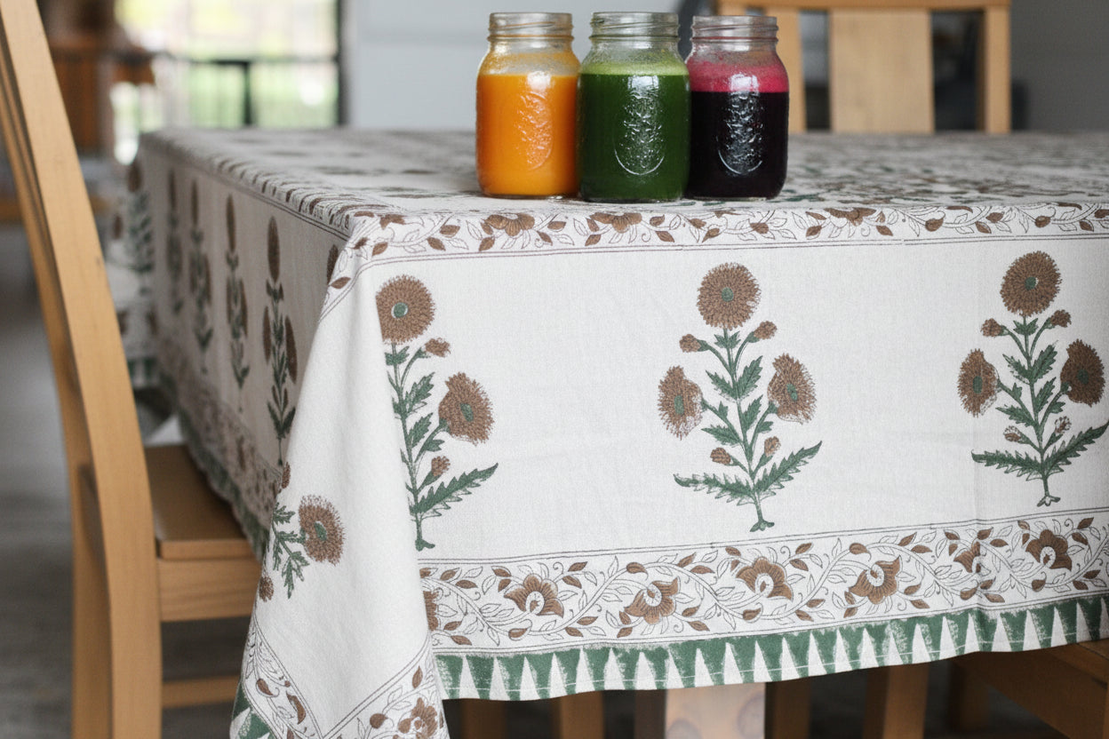 Clara Botanical Print Table Cloth