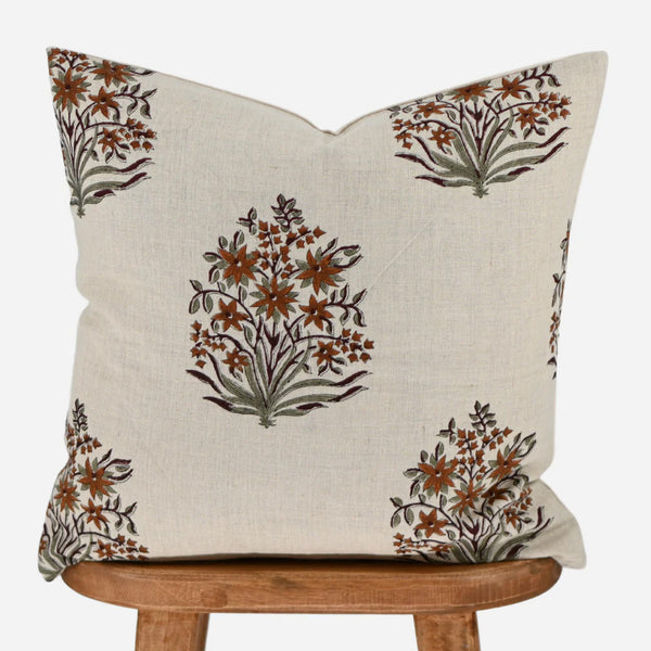 Danielle Block Print Pillow Cover