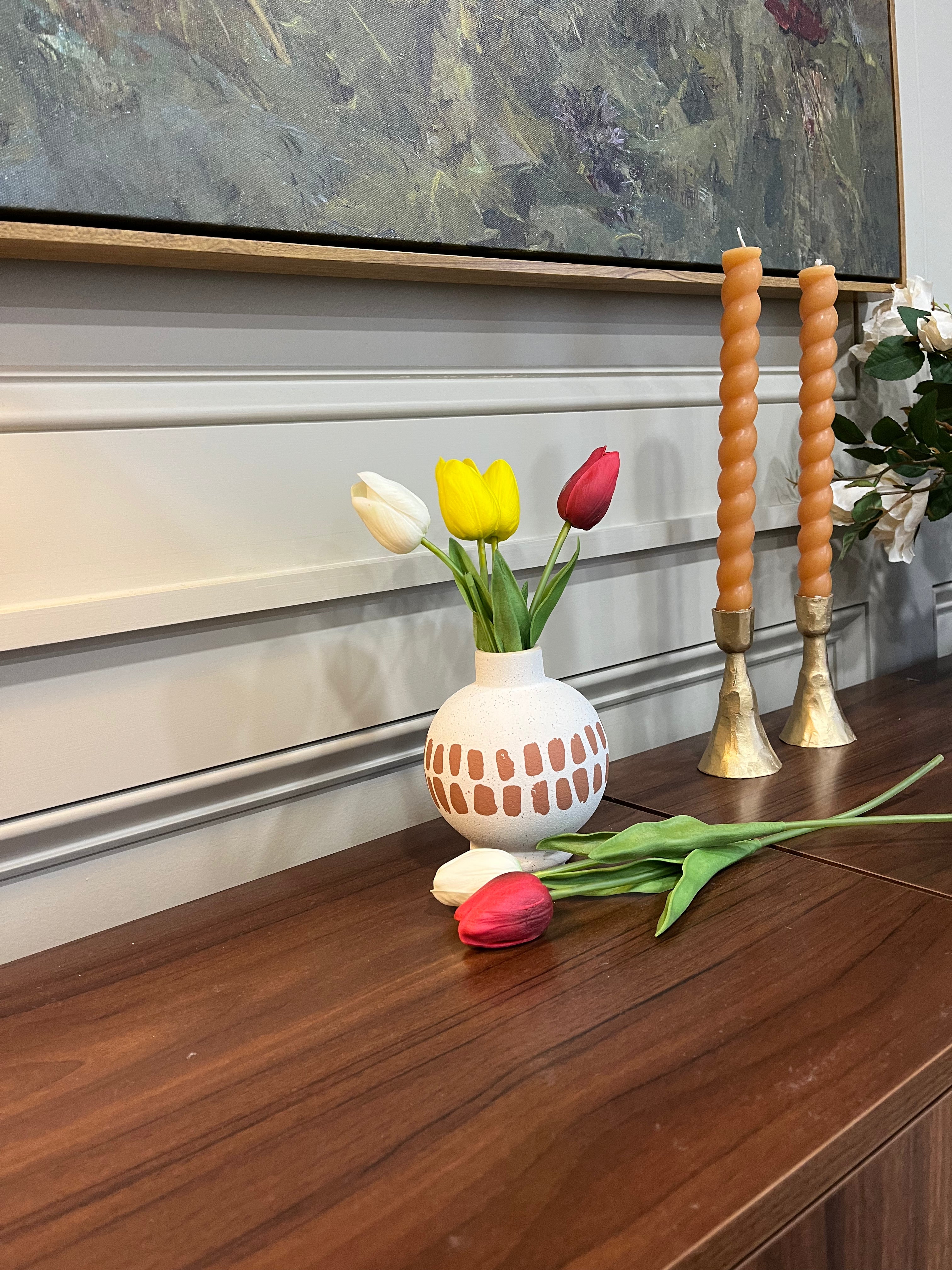 Ceramic Round Vase Vase & Pots