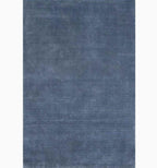 Denim Blue Hand-Loomed Wool Rug 12' x 18' Hand Loomed