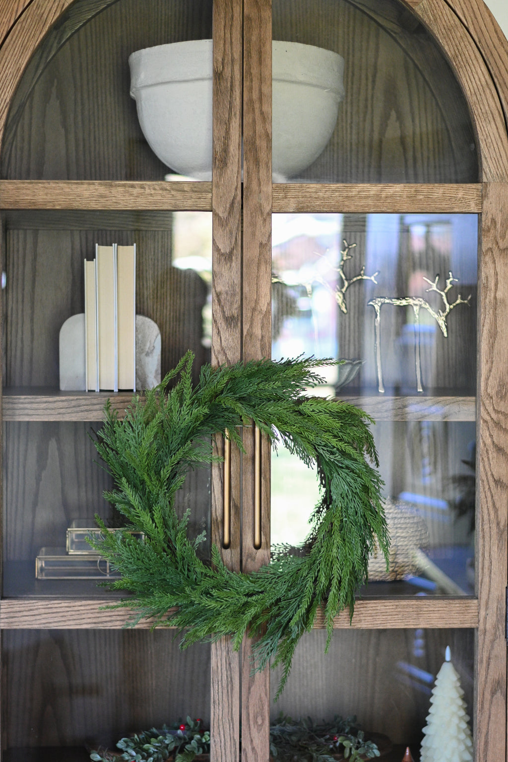 Real Touch Norfolk Pine Wreath 22” Home Decor