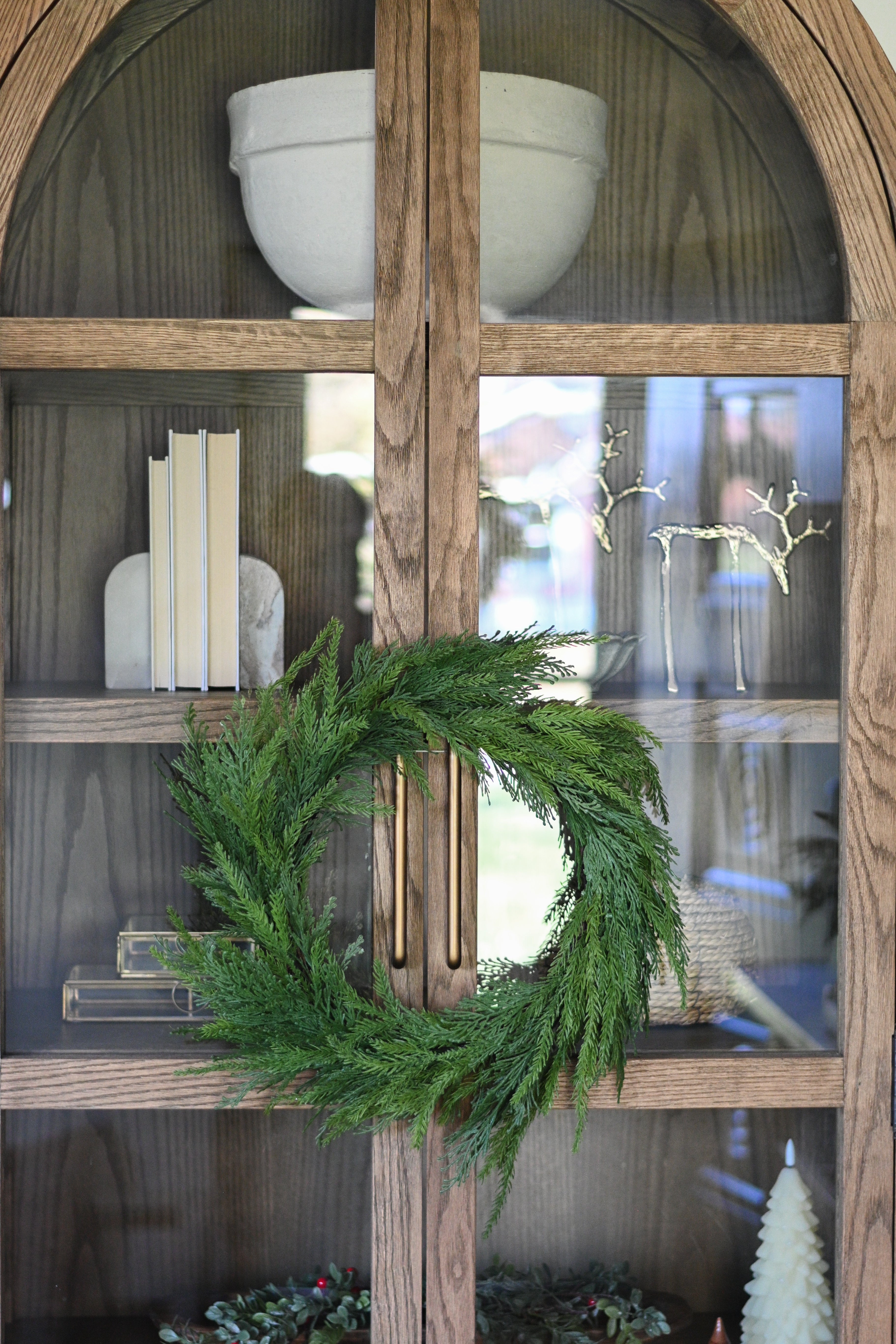 Real Touch Norfolk Pine Wreath 22” Home Decor